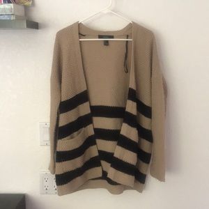 Black and Tan oversized cardigan - Forever 21